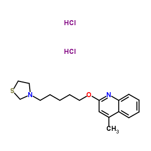 (C18H26Cl2N2OS) 4-Methyl-2-{[5-(1,3-thiazolidin-3-yl)pentyl]oxy}quinoline dihydrochloride;quinoline, 4-methyl-2-[[5-...