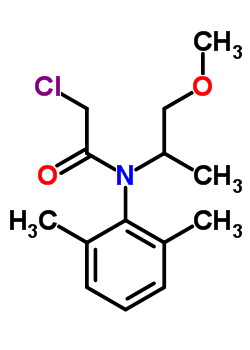 (C14H20ClNO2) 2-Chloro-N-(2,6-dimethylphenyl)-N-(1-methoxypropan-2-yl)acetamide;acetamide, 2-chloro-N-(2,6-dimethy...