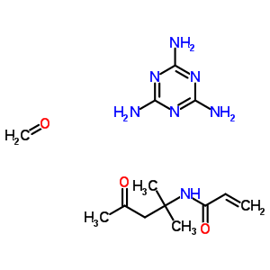 (C13H23N7O3) AC1O55C2;formaldehyde; N-(2-methyl-4-oxopentan-2-yl)prop-2-enamide; 1,3,5-triazine-2,4,6-triamine;2-...