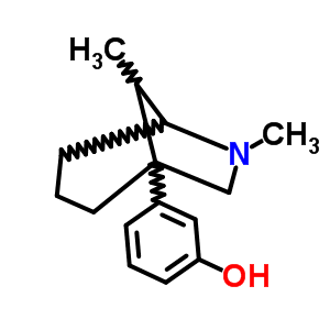 (C15H21NO) Phenol, 3-(6,8-dimethyl-6-azabicyclo(3.2.1)oct-1-yl)-;3-(6,8-Dimethyl-6-azabicyclo(3.2.1)oct-1-yl)ph...