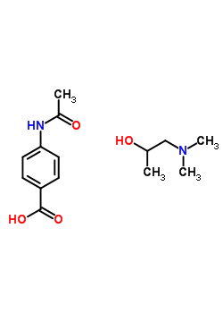 4-（acetylamino)benzoic acid-1-(dimethylamin)propan-2-ol 61990-51-0