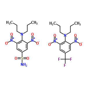(C25H34F3N7O10S) AC1O59X8;2,6-dinitro-N,N-dipropyl-4-(trifluoromethyl)aniline; 4-(dipropylamino)-3,5-dinitrobenzenesu...