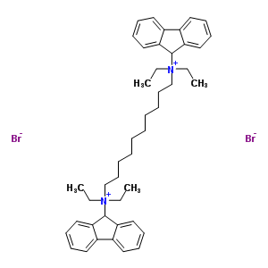 (C44H58Br2N2) IN-138;Decamethylenebis(diethyl-(9-fluorenyl)ammonium) dibromide hemihydrate;1,10-Bis(9-fluorenyldie...