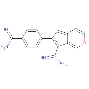 1H-Indole-6-carboximidamide,3-amino-2-[4-(aminoiminomethyl)phenyl]-, trihydrochloride structure