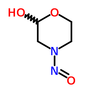 (C4H8N2O3) 2-morpholinol, 4-nitroso-;4-Nitrosomorpholinol;67587-52-4;N-nitroso-2-hydroxymorpholine