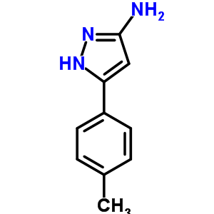 (C10H11N3) 1H-pyrazol-3-amine, 5-(4-methylphenyl)-;1H-Pyrazol-5-amine, 3-(4-methylphenyl)-;3-(4-Methylphenyl)-1...