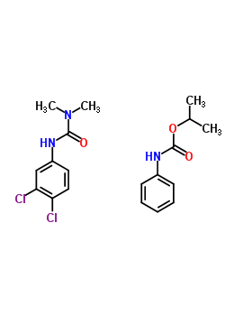 (C19H23Cl2N3O3) Betarex;Diuron-propham mixt.;AC1L4X3I;3-(3,4-dichlorophenyl)-1,1-dimethylurea; propan-2-yl N-phenylc...