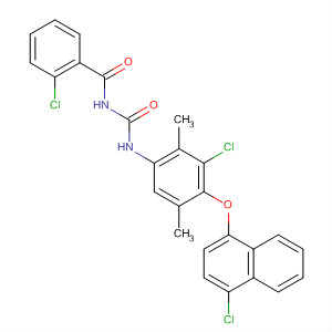 Benzamide,3,4-dichloro-N-[[[4-[(4-chloro-1-naphthalenyl)oxy]-3-methylphenyl]amino]carbonyl]- structure
