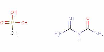 (C2H6N4O.CH5O3P) methylphosphonic acid, compound with amidinourea (1:1);Methane phosphonic acid, salt of guanyl urea;...