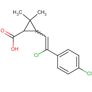 3-[(Z)-2-chloro-2-(4-chlorophenyl)ethenyl]-2,2-dimethylcyclopropane-1-carboxylic acid