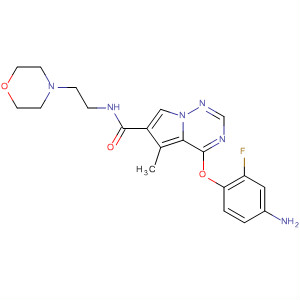 Pyrrolo[2,1-f][1,2,4]triazine-6-carboxamide,4-(4-amino-2-fluorophenoxy)-5-methyl-N-[2-(4-morpholinyl)ethyl]-