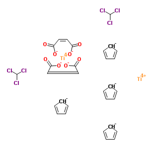 (E)-but-2-enedioate; chloroform; cyclopenta-1,3-diene; titanium(+4) cation  