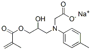 Glycine, N-2-hydroxy-3-(2-methyl-1-oxo-2-propenyl)oxypropyl-N-(4-methylphenyl)-, monosodium salt
