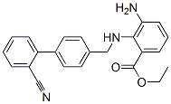 ethyl 3-amino-2-[[4-(2-cyanophenyl)phenyl]methylamino]benzoate