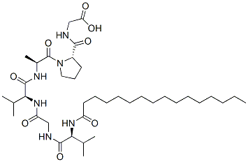 Glycine, N-(1-oxohexadecyl)-L-valylglycyl-L-valyl-L-alanyl-L-prolyl-