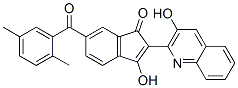 6-(2,5-Dimethylbenzoyl)-3-hydroxy-2-(3-hydroxy-2-quinolinyl)-1H-inden-1-one