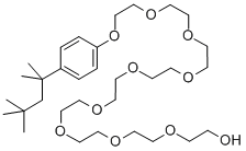 Schéma molekuly oktoxinolu 9