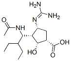 (1S,2R,3R,4R)-3-(1-acetamido-2-ethyl-butyl)-4-(diaminomethylideneamino)-2-hydroxy-cyclopentane-1-carboxylic acid
