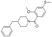 (4-benzylpiperidin-1-yl)-(2-methoxy-4-methylsulfanylphenyl)methanone
