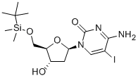 4-amino-1-[(2R,4S,5R)-5-[[tert-butyl(dimethyl)silyl]oxymethyl]-4-hydroxyoxolan-2-yl]-5-iodopyrimidin-2-one