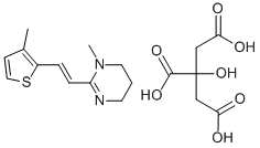 (E)-1,4,5,6-Tetrahydro-1-methyl-2-(2-(3-methyl-2-thienyl)vinyl)pyrimidinediylium hydrogen citrate