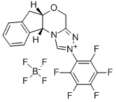 (5as, 10br)-(-)-5a,10b-二氢-2-(五氟苯基)-4h,6h-茚[2,1-b][1,2,4]三唑[4,3-d][1,4]醇四氟硼酸恶嗪