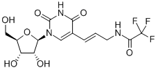 N-[3-[1-[(2R,3R,4S,5R)-3,4-dihydroxy-5-(hydroxymethyl)oxolan-2-yl]-2,4-dioxopyrimidin-5-yl]prop-2-enyl]-2,2,2-trifluoroacetamide  