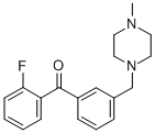 2-FLUORO-3'-(4-METHYLPIPERAZINOMETHYL) BENZOPHENONE