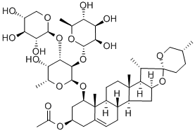 (3,25R)-14,17-Dihydroxyspirost-5-en-3-yl 6-deoxy--L-mannopyranosyl-(1->2)-[-D-xylopyranosyl-(1->4)]--D-glucopyranoside