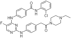 N-(2-chlorophenyl)-4-((2-((4-(2-(4-ethylpiperazin-1-yl)-2-oxoethyl)phenyl)amino)-5-fluoropyrimidin-4-yl)amino)benzamide