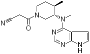 3-((3R,4R)-4-methyl-3-(methyl(7H-pyrrolo[2,3-d]pyrimidin-4-yl)amino)piperidin-1-yl)-3-oxopropanenitrile