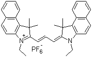 3-Ethyl-2-[3-(3-ethyl-1,3-dihydro-1,1-dimethyl-2H-benz[e]indol-2-ylidene)-1-propen-1-yl]-1,1-dimethyl-1H-benz[e]indolium hexafluorophosphate(1-) (1:1)  