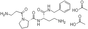 acetic acid,(2S)-N-[(2S)-4-amino-1-(benzylamino)-1-oxobutan-2-yl]-1-(3-aminopropanoyl)pyrrolidine-2-carboxamide