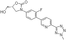 3-[3-Fluoro-4-[6-(2-methyl-2H-tetrazol-5-yl)-3-pyridinyl]phenyl]-5-(hydroxymethyl)-2-oxazolidinone