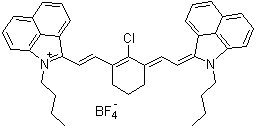 1-Butyl-2-(2-[3-[2-(1-butyl-1H-benzo[cd]indol-2-ylidene)ethylidene]-2-chloro-cyclohex-1-enyl]vinyl)benzo[cd]indolium tetrafluoroborate