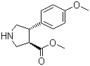 trans-Methyl 4-(4-methoxyphenyl)pyrrolidine-3-carb...