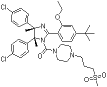 [(4S,5R)-2-(4-tert-butyl-2-ethoxyphenyl)-4,5-bis(4-chlorophenyl)-4,5-dimethylimidazol-1-yl]-[4-(3-methylsulfonylpropyl)piperazin-1-yl]methanone
